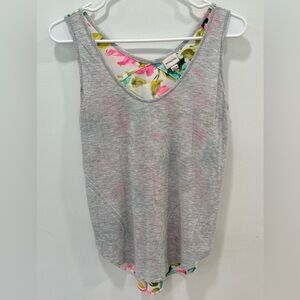Merona Mixed Fabric Floral Tank Top